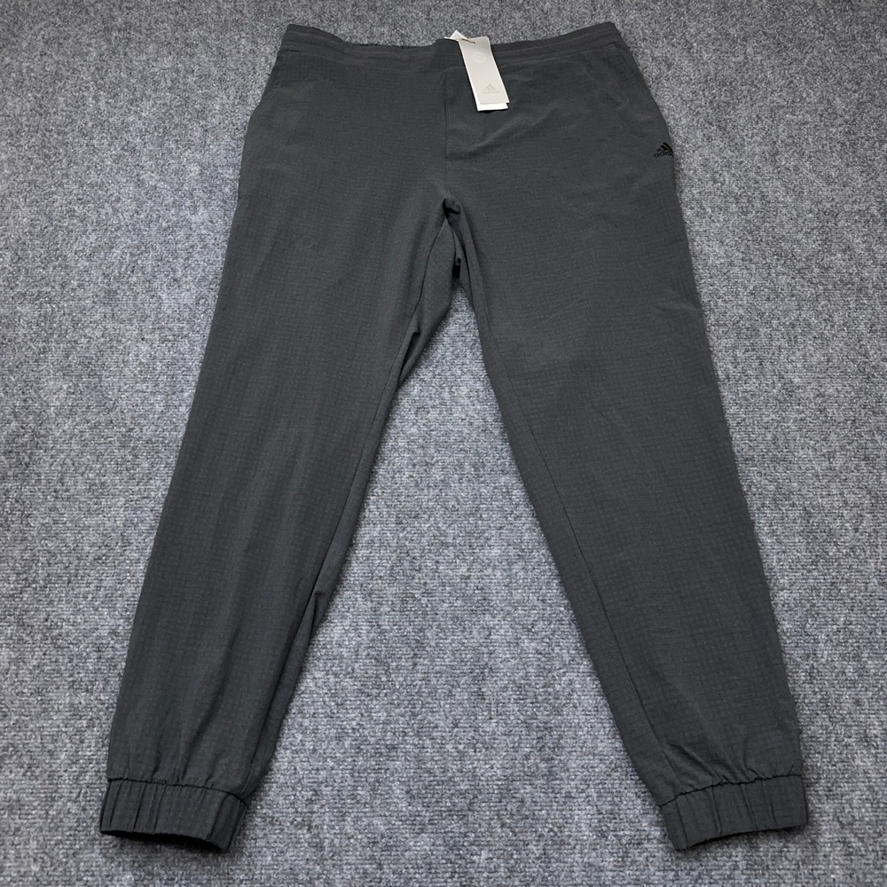 NEW Adidas Weekend Golf Pant Men's L Grey Joggers HEAT.RDY Grid Stretch HI5753